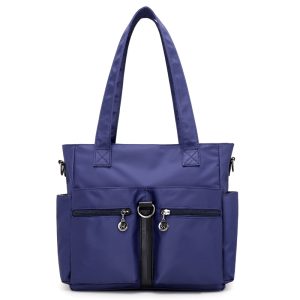 Women Casual Large Capacity Waterproof Oxford Cloth Bag (Dark Blue) Code : 7278