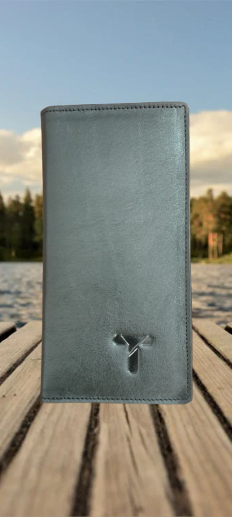 Multi Functional Moto Long Wallet- Black