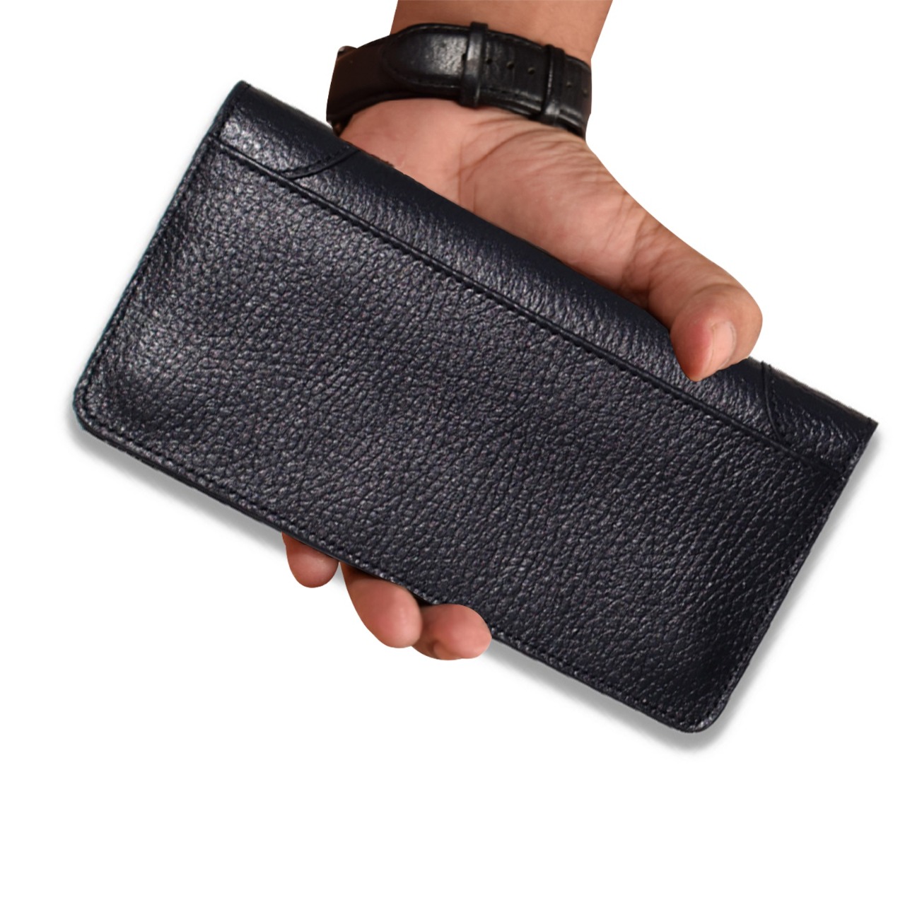 Super Slim Long Wallet- Black
