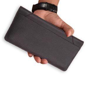 Super Slim Long Wallet- Chocolate