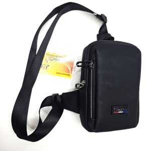 Square Men Bags Fashion Solid Color Zipper Canvas Crossbody Bag All-match Simple Phone Bag Lady #6323 # 490